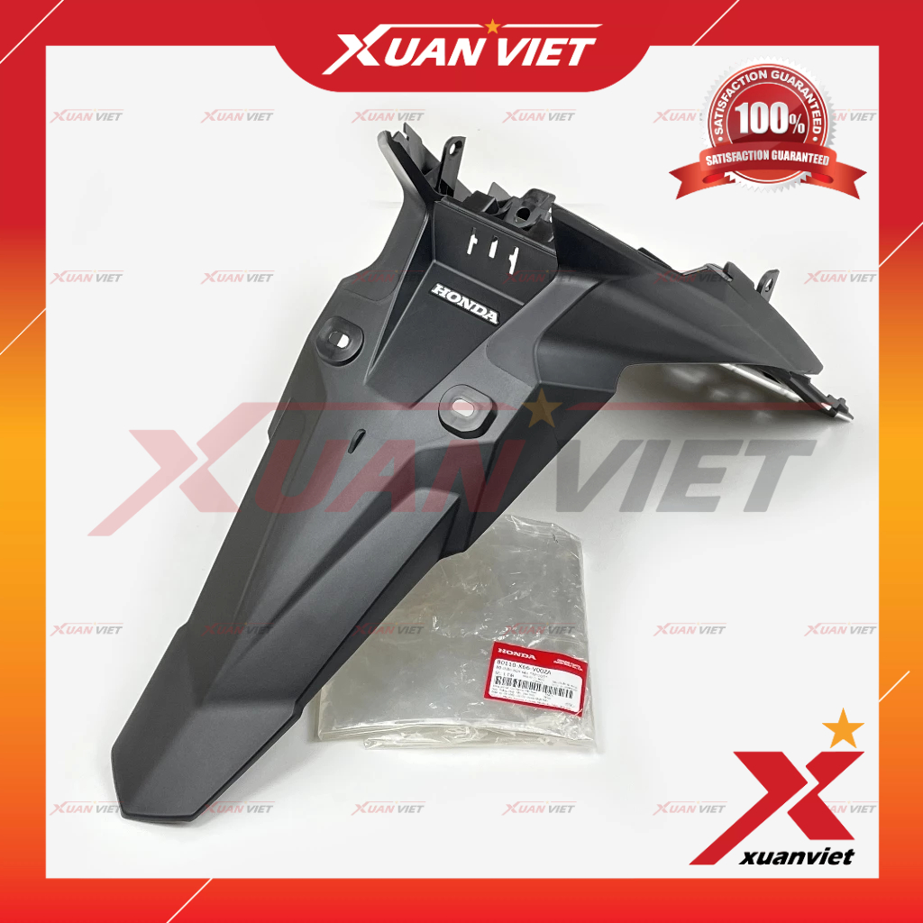 Dè sau biển số Air Blade 125 2016 - 2019, Bộ đuôi chắn bùn sau AB 125 2017 2018 chính hãng - 80110K6