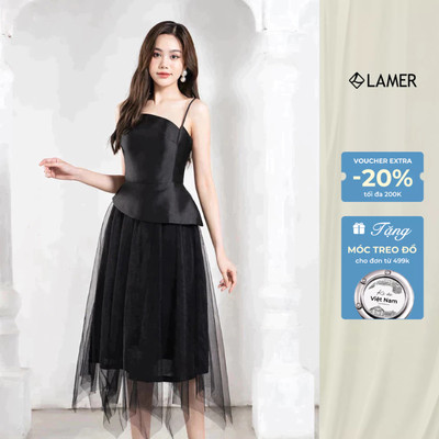 Đầm Dạ Hội 2 Dây SHE'S BACK Đầm Đi Tiệc Cúp Ngực Tùng Xòe S63L23Q003