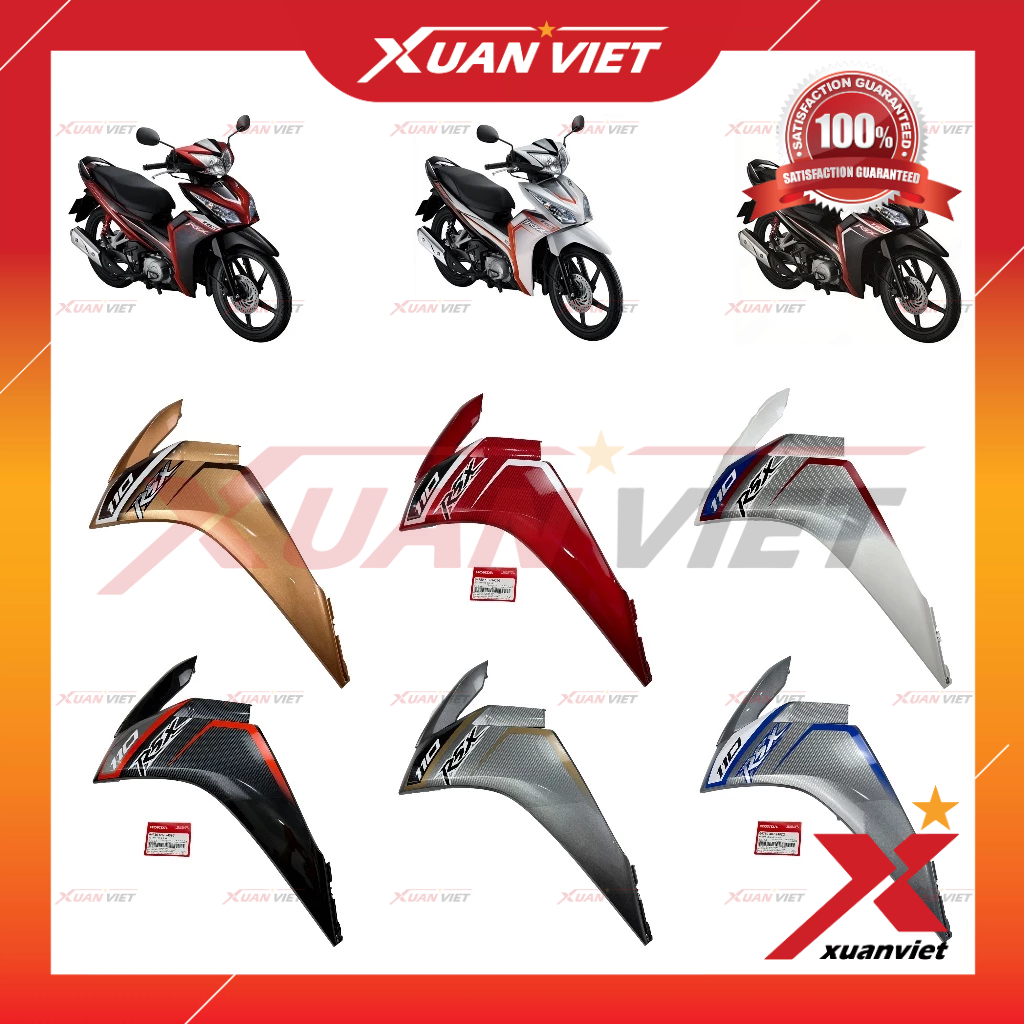 Yếm Wave RSX 110 2012 2013 2014 chính hãng, Bửng ngoài RSX bọ ngựa, Cánh yếm RSX 110 - 64750K07 / 64