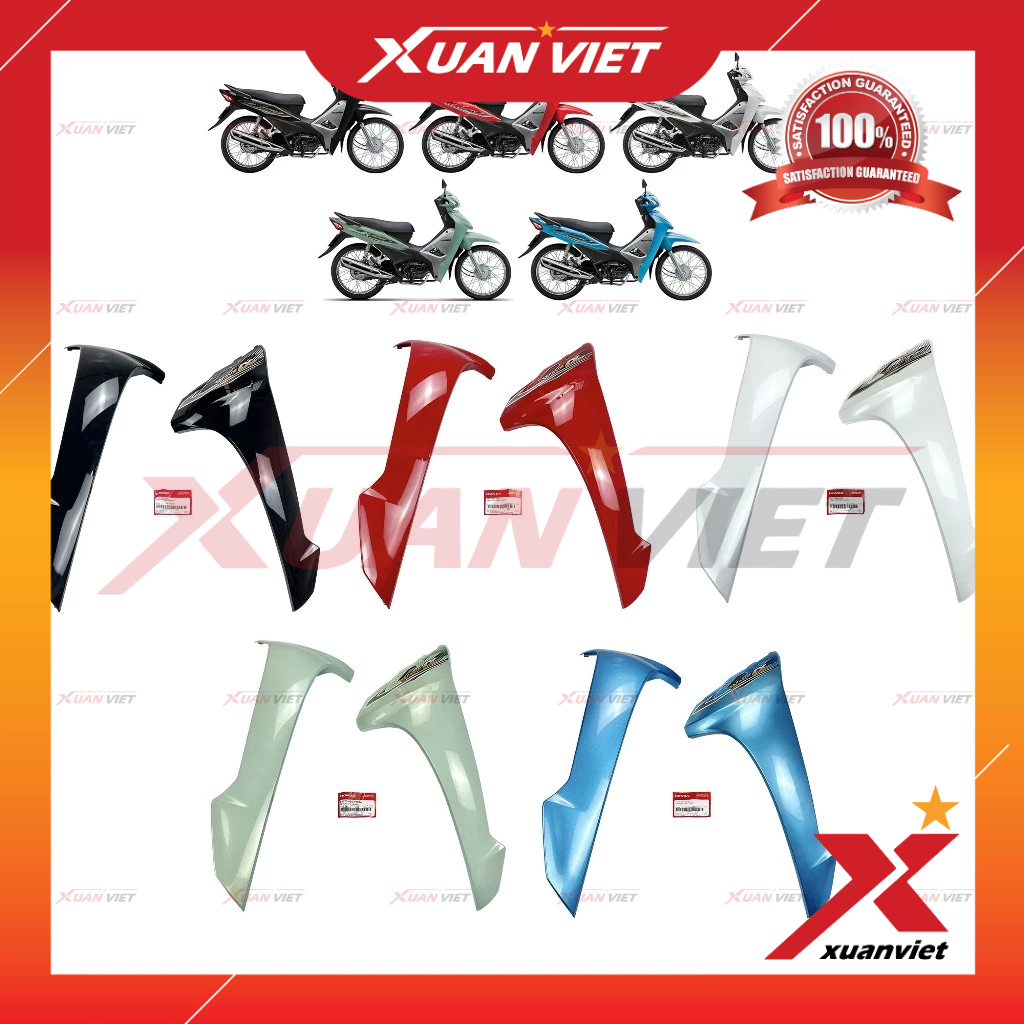 Bộ cánh yếm Wave A 110 2017 2018 2019 2020 2021 2022 2023 2024 2025, Cánh gà Bửng ngoài Trái Phải Wa