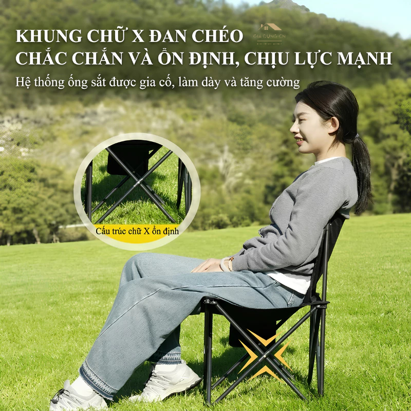 Ghế Camping Gấp Gọn Ngả Lưng Tmountain Chịu Lực Cao Cấp Dã Ngoại Du Lịch Ngoài Trời Thư Giãn | BigBuy360 - bigbuy360.vn