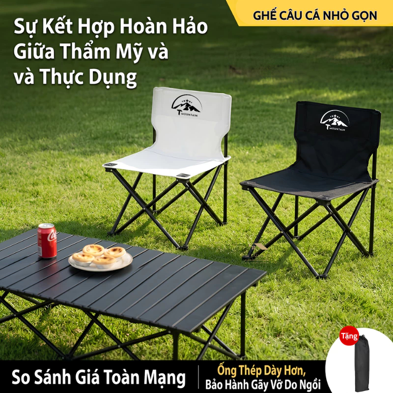 Ghế Camping Gấp Gọn Ngả Lưng Tmountain Chịu Lực Cao Cấp Dã Ngoại Du Lịch Ngoài Trời Thư Giãn | BigBuy360 - bigbuy360.vn