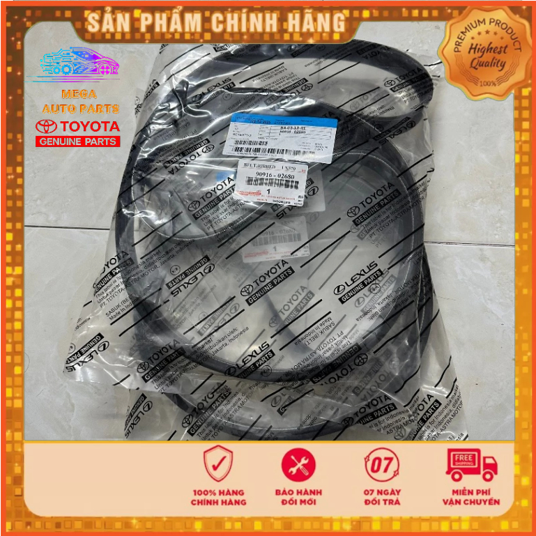 Dây curoa tổng Lexus LX570 / Lexus GX400/ GX460 2009-2019 / Toyota Land Cruiser .Thông số dây 8PK241