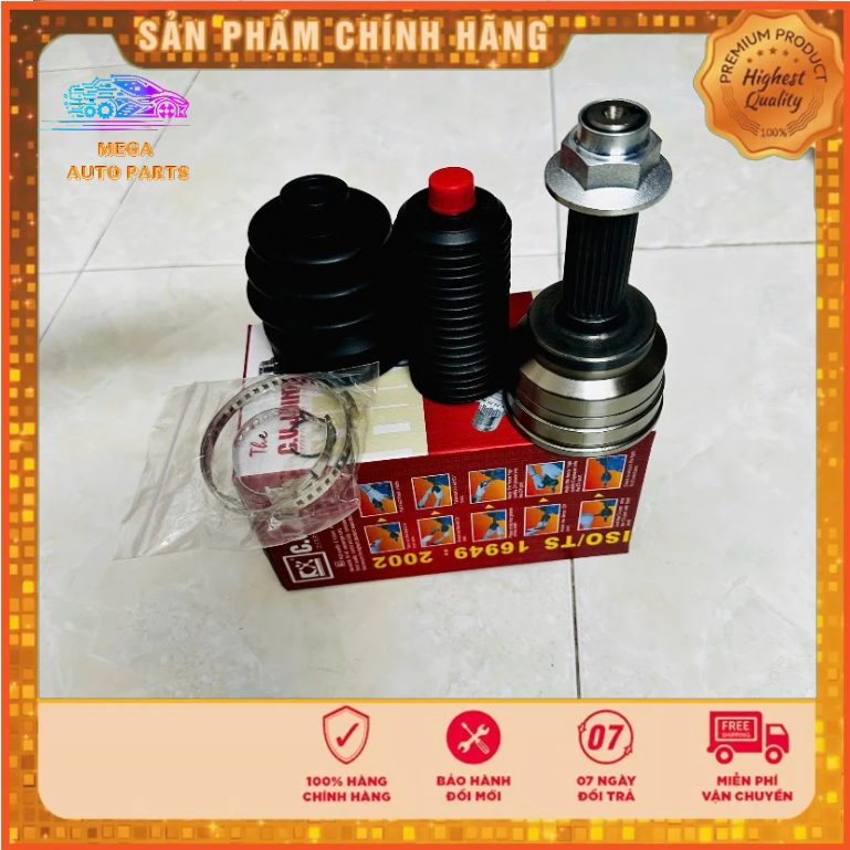 Đầu láp ngoài Kia Pride CD5 19 răng, 20 răng