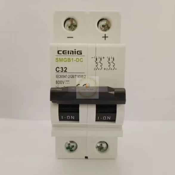 MCB DC - CB, Aptomat DC Chính Hãng Cemig 2P 32A 800VDC.