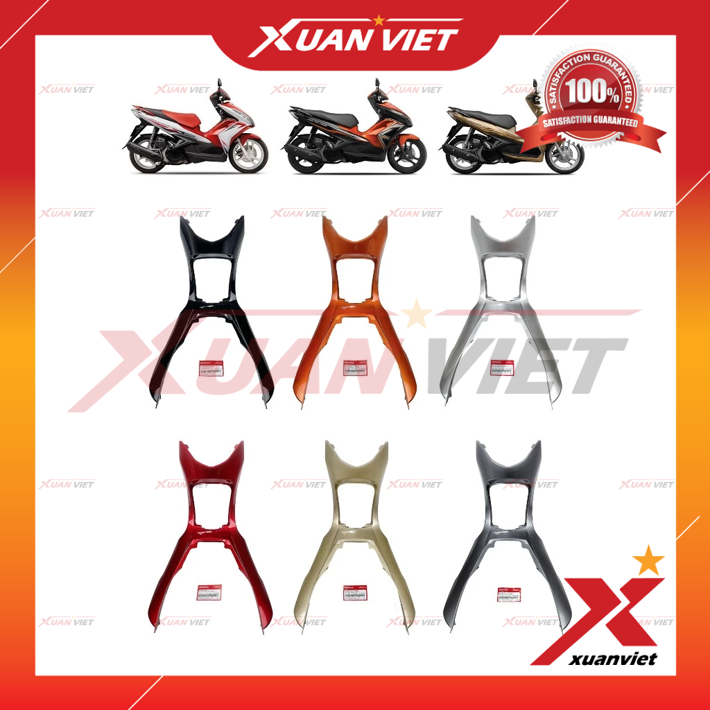 Ốp nhựa trung tâm Air Blade 125 2013 2014 2015 chính hãng, Ốp thân giữa baga bình xăng AB 125 K27 - 