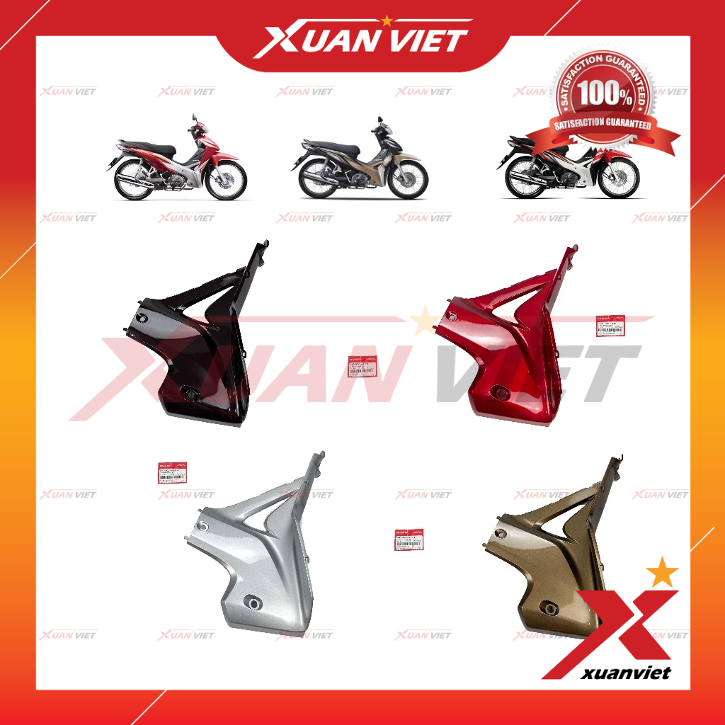 Mỏ cày Wave S 110 2011 2012, Bửng trong trái phải S110 2013 2014, Ốp ống yếm Wave S110 - 64450KWWA80