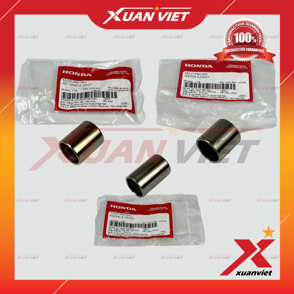 Piston heo dầu thắng trước Sh Mode 125 CBS 2013 2014, Pít tông ngàm phanh Sh Mode 2015 2016 2017 (Ni