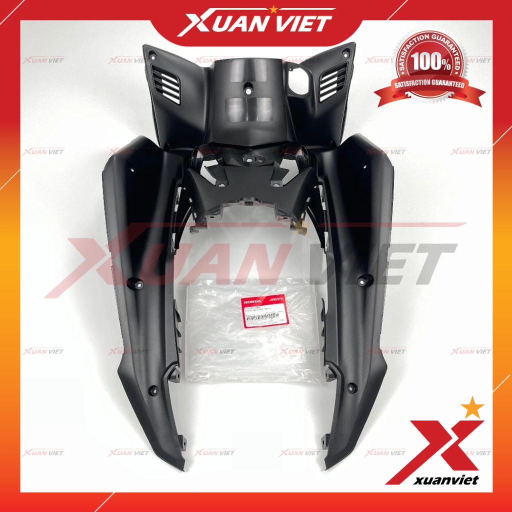 Yếm ổ khóa Wave RSX 110 2012 2013 2014 chính hãng, ốp ống yếm chính RSX bọ ngựa - 64310K07940ZA