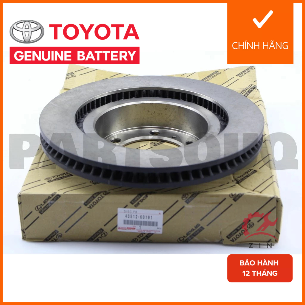 [Chính Hãng] Đĩa Phanh Trước Toyota Prado 4Runner Lexus GX Phanh Chắc 43512-60191