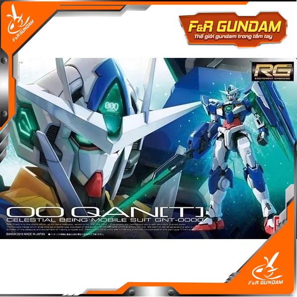 Mô hình lắp ráp Bandai RG 1/144 00 Qan[T] QuanT chính hãng