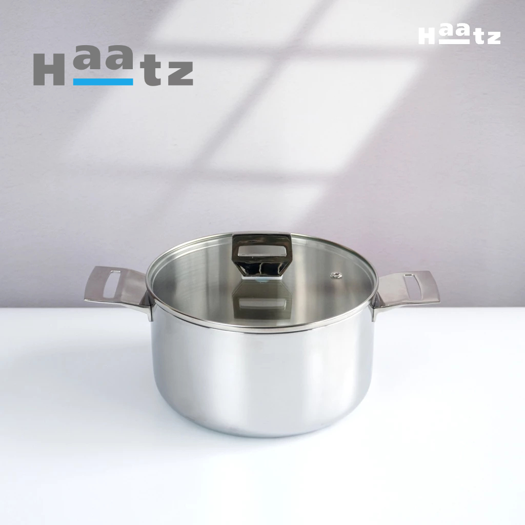 Nồi inox 316 đúc liền khối Haatz dùng mọi loại bếp - LARVA STORE