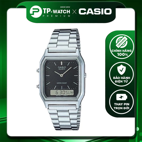 Đồng hồ Unisex dây thép Casio AQ-230A-1DMQ | Casio unisex AQ-230A-1A