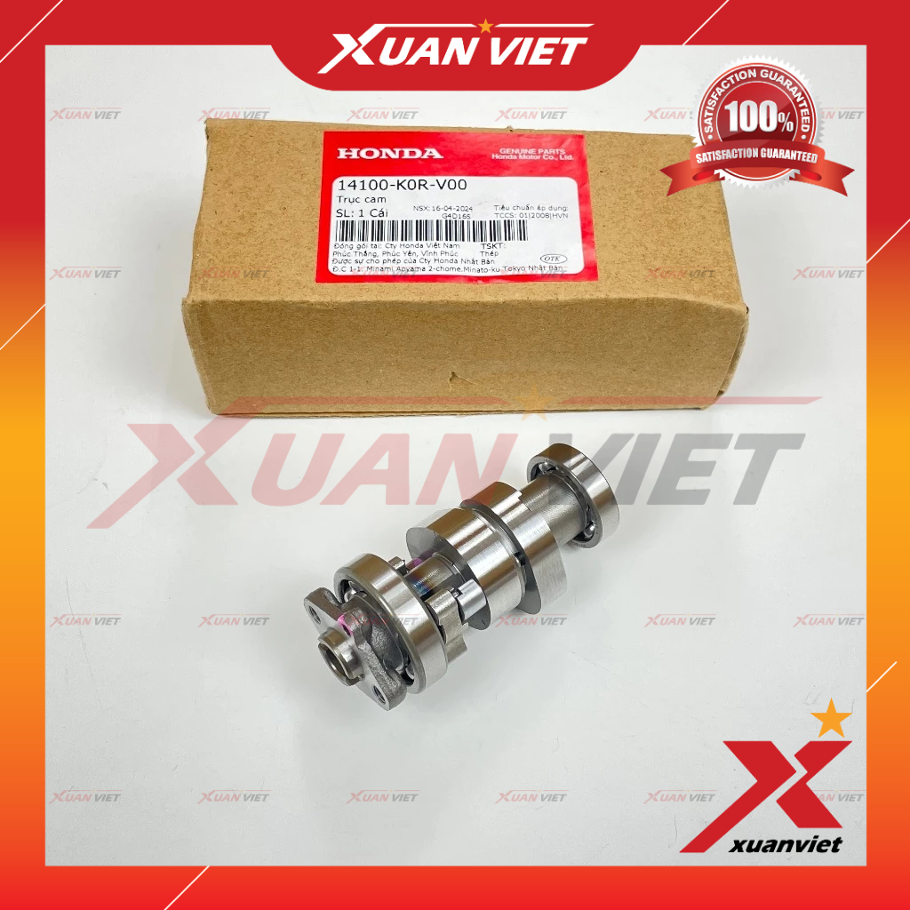 Trục cam Air Blade 125 4val, Lead 125 4val, SH 125 4val, Sh Mode 4 val chính hãng - 14100K0RV00