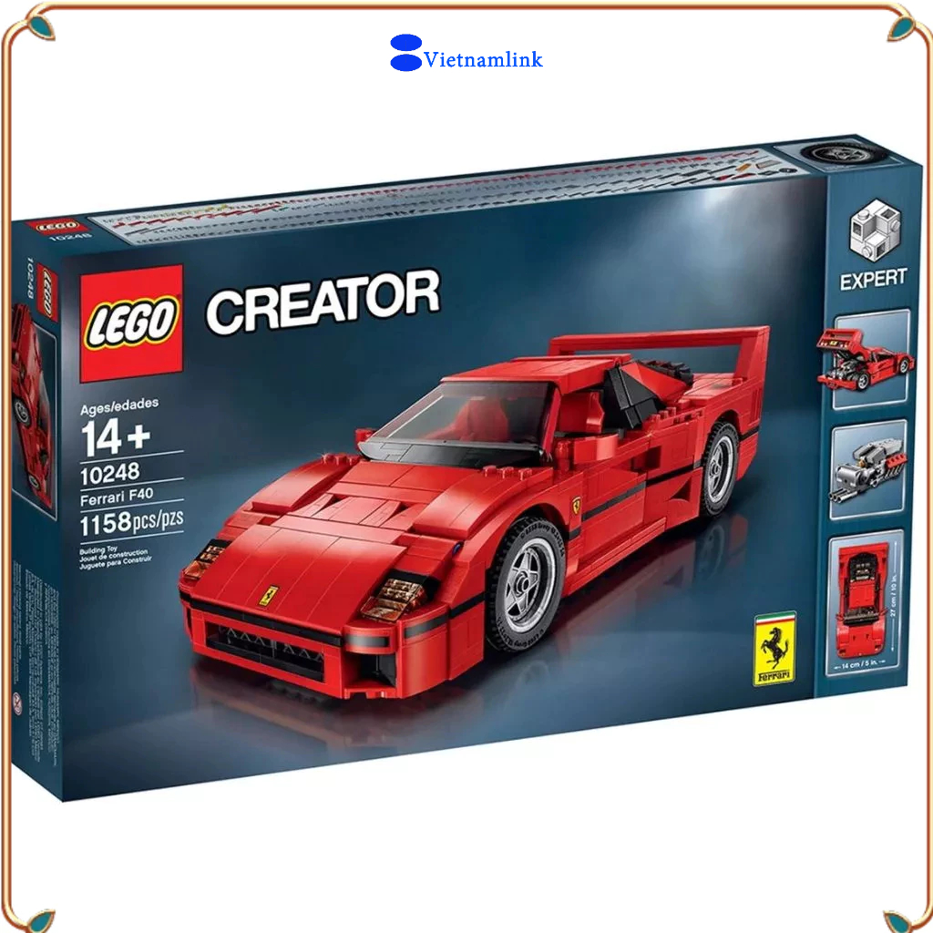 LE GO 10248 Creator Ferrari F40  Hàng mới, chính hãng 100%