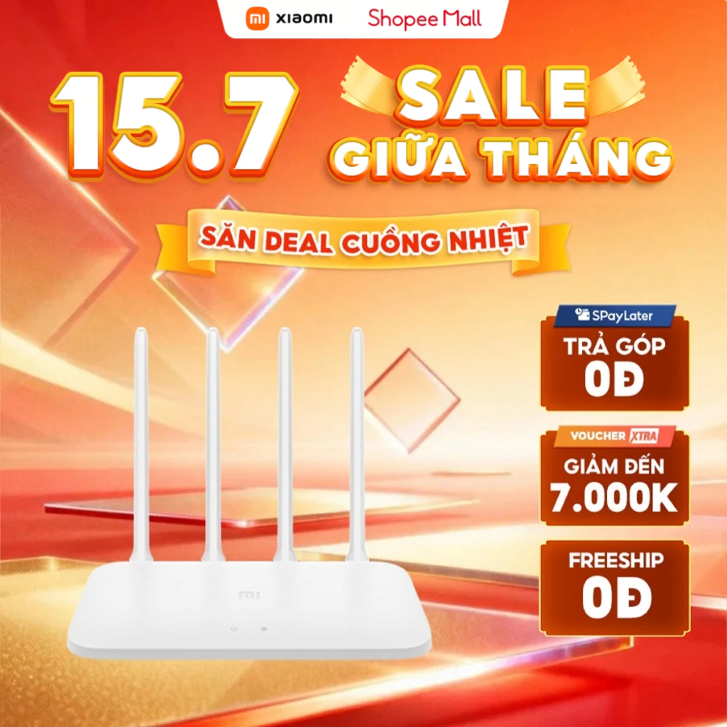 Bộ phát sóng Wifi Mi Router 4A | Bộ nhớ lớn 64 MB | Kết nối ổn định với 64 thiết bị | Điều khiển từ 