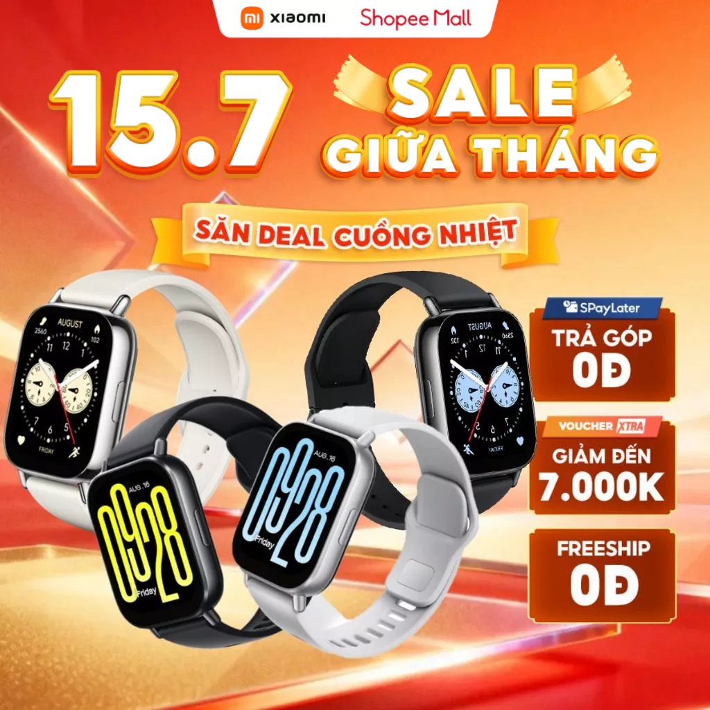 Đồng Hồ Thông Minh Xiaomi Redmi Watch 5 ACTIVE / Watch 5 LITE | Nghe Gọi Bluetooth | Chống Nước | Bả
