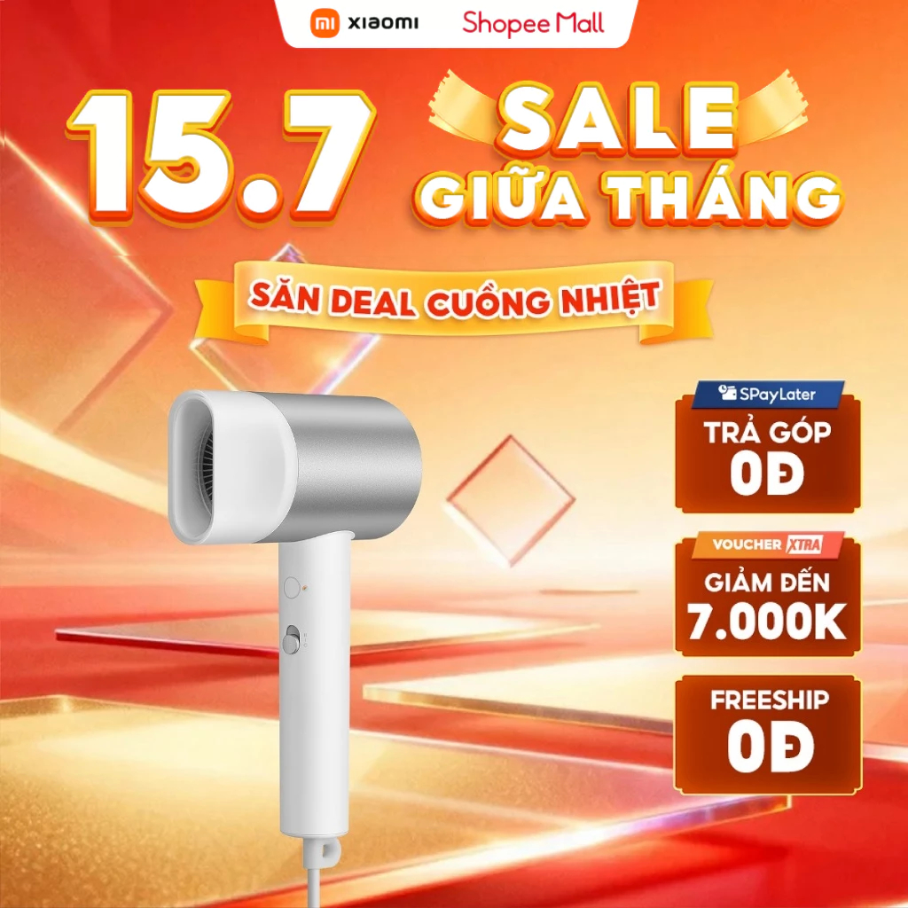 Máy Sấy Tóc Truyền Độ Ẩm Xiaomi Water Ionic Hair Dryer H500｜Liệu pháp tạo ion nước kép｜Luồng khí cực