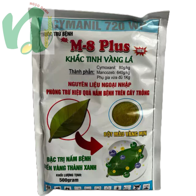 M8 PLUS 720WP 500G TRỪ VÀNG LÁ CHÍN SỚM, THÁN THƯ, NỨT THÂN XÌ MỦ TRÊN CÂY TRỒNG