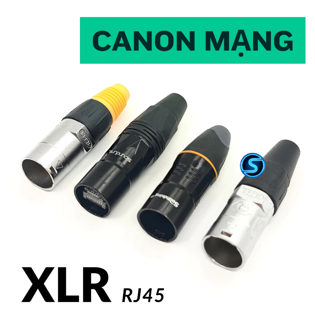 Jack rắc Canon Mạng, XLR Mạng RJ45, XLR RJ45. ( Giá 1 Cái )