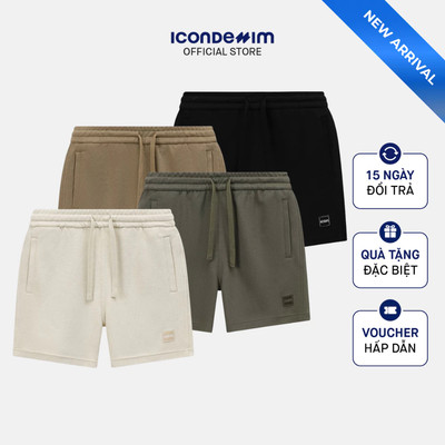 Quần Short Nam ICONDENIM Pique Heatwave Form Regular QSID0284
