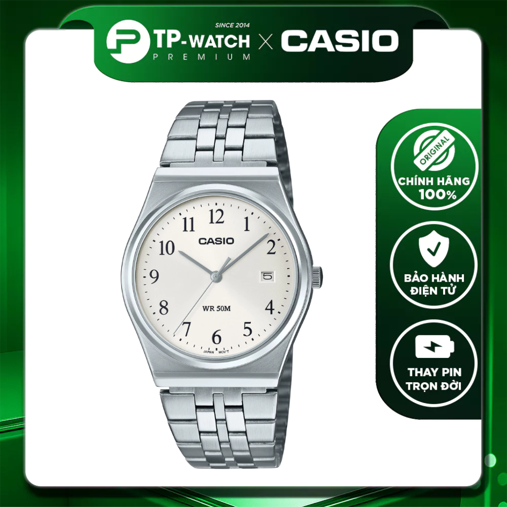 Đồng hồ nam dây thép Casio MTP-B145D-7BVDF | Casio nam MTP-B145D-7B