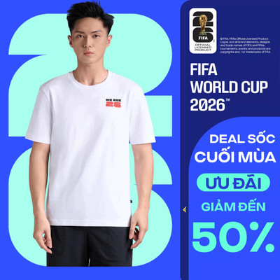 [GIÁ SỐC]Áo thun unisex Cotton Compact World Cup Unity, áo thun mặc hàng ngày đi chơi dạo phố