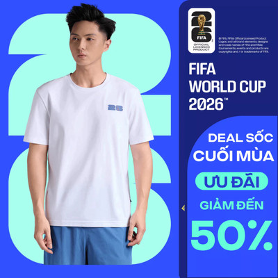 [GIÁ SỐC]Áo thun Tshirt nam nữ Cotton Compact World Cup Blue Matrix
