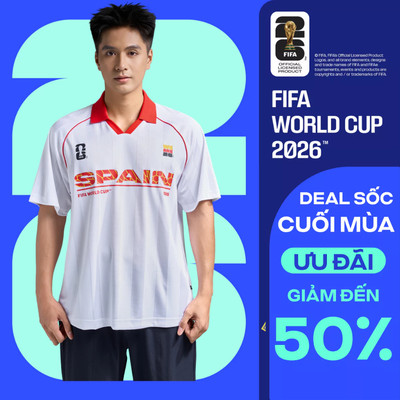 [GIÁ SỐC]Áo Polo nam nữ thể thao World Cup Spain Edition 26, Áo nhà vô địch, đội tuyển Tây Ban Nha