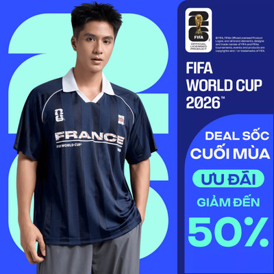 [GIÁ SỐC]Áo Polo nam nữ thể thao World Cup France Edition 26, Áo cổ vũ đội tuyển Pháp thoáng mát