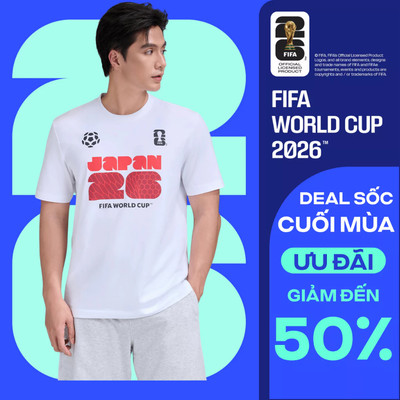 [GIÁ SỐC]Áo thun Tshirt nam nữ Cotton Compact World Cup Japan Edition 26, Áo cổ vũ đội tuyển Nhật thoáng khí