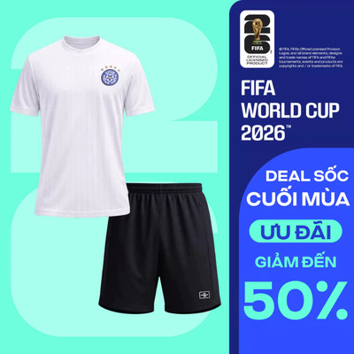 [GIÁ SỐC]Set đồ thể thao bóng đá World Cup Áo thun cổ tròn Jacquard và Quần short Exdry Peformance COOLMATE