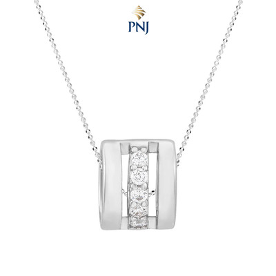 Mặt dây chuyền bạc đính đá PNJSilver XM00K000066