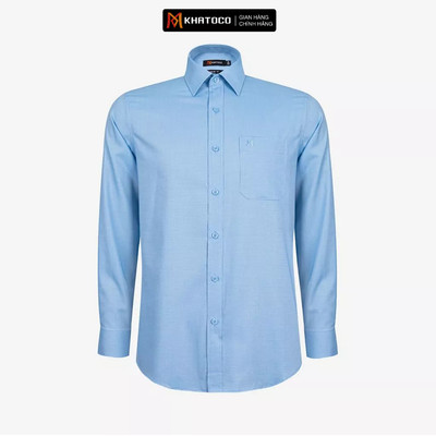 Áo sơ mi nam KHATOCO Tailor Fit dài tay mã A1MD538T1-CNCR 111-2803-D