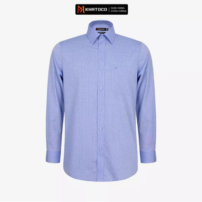 Áo sơ mi nam KHATOCO Tailor Fit dài tay mã A1MD538T1-CNCR 108-2803-D