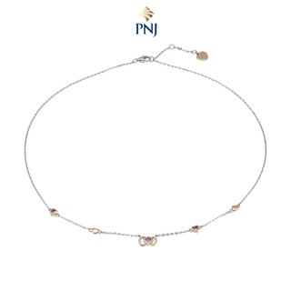 Dây cổ Bạc đính đá PNJ ❤️ HELLO KITTY ZTZTH000006