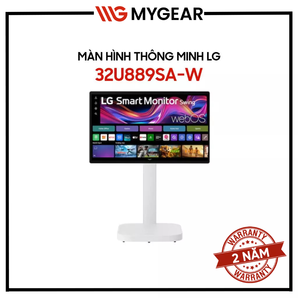 Màn hình thông minh LG 32U889SA-W 31.5 Inch 4K UHD 60Hz 5ms IPS Cảm Ứng