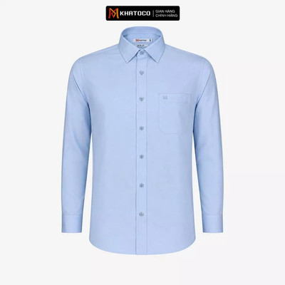 Áo sơ mi nam KHATOCO Tailor Fit dài tay mã A1MD360T1-CNXA 443-2804-D