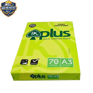Giấy in, giấy photo IK plus A4 ĐL 80gsm, 70gsm(500 tờ/1 ram ), Giấy bám mực tốt _ Hàng nhập khẩu