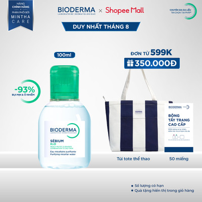 Dung dịch làm sạch và tẩy trang công nghệ Micellar Bioderma Sebium H2O - 100ml