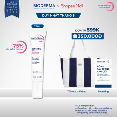 Gel dưỡng mắt 3 tác động thế hệ mới Bioderma Sensibio Eye+ 15ml