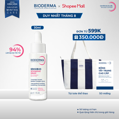 Tinh chất ngăn ngừa lão hóa cho da nhạy cảm Bioderma Sensibio Defensive Serum 30ml
