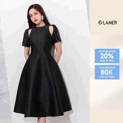 Đầm Dạ Hội Dáng Xòe Tay Cutout Đính Đá Thanh Lịch, Sang Trọng SHE'S BACK S63L22Q049