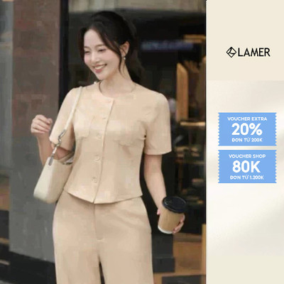 Áo Kiểu Nữ Croptop Cổ Tròn Tay Ngắn O65D25Q008