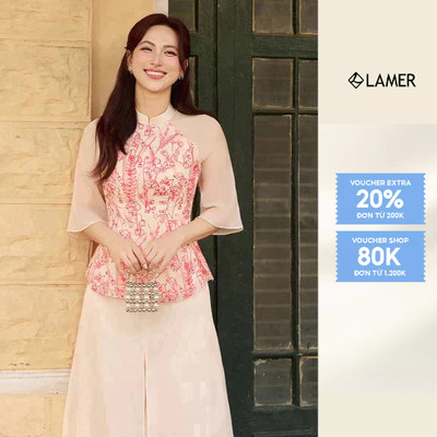 [LAMER X PHƯƠNG ANH ĐÀO] Áo Pháp Phục Diên Hoa (Không quần) Thiết Kế Cao Cấp Áo Dài Cách Tân V61B24Q005 S61B26Q001