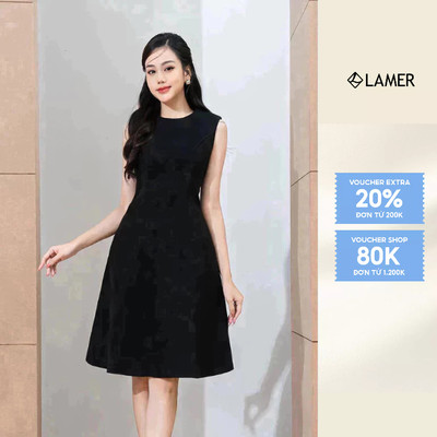 Đầm Nữ LAMER Dáng A Sát Nách Cổ Tròn L63R22T045
