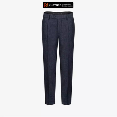 Quần tây nam KHATOCO Regular Fit có ly mã Q1M498R1-CNGI 119-2804-1