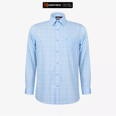 Áo sơ mi nam KHATOCO Tailor Fit dài tay mã A1MD568T1-CNCR 132-2804-D