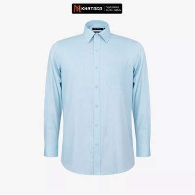 Áo sơ mi nam KHATOCO Tailor Fit dài tay mã A1MD568T1-CNCR 133-2804-D