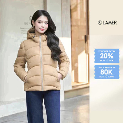 Áo Phao Nữ Siêu Nhẹ Cổ Mũ Nhiều Màu LAMER O65P25T003